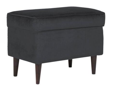 Пуф SIGNAL RON Velvet Bluvel 19 черный/венге Пуф SIGNAL RON Velvet Bluvel 19 черный/венге