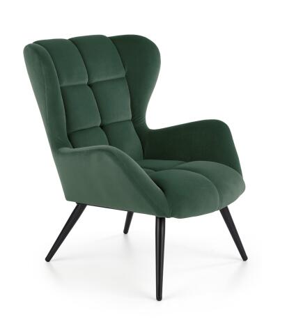 Кресло HALMAR TYRION темно-зеленый/черный