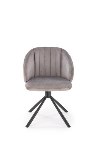 Стул HALMAR K533 серый/черный, поворотный