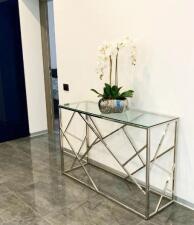 Консоль SIGNAL ESCADA C прозрачный/хром, 120/40/78