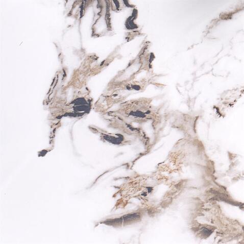 Стол обеденный HALMAR GARET белый мрамор/черный 120