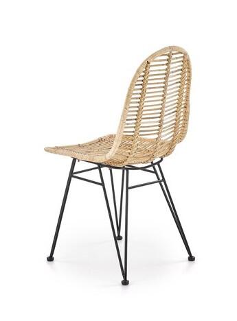Стул HALMAR K337 ротанг натуральный/черный