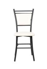 Стул ВВР Мажор ваниль/черный, экокожа