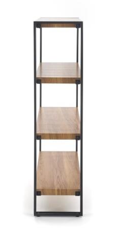 Стеллаж HALMAR BOLIVAR REG1 дуб золотой/черный, 100/30/120