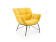 Кресло HALMAR BELTON желтый/черный