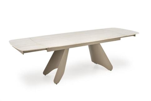 Стол обеденный HALMAR SALIX травертин/кашемир 180-260/90