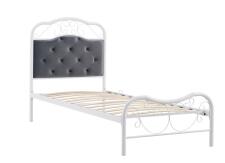 Кровать HALMAR FABRIZIA серый/белый, 90/200