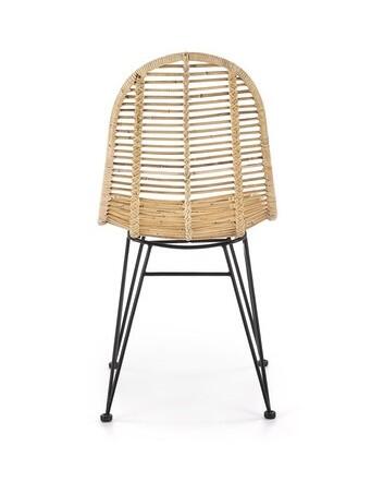 Стул HALMAR K337 ротанг натуральный/черный
