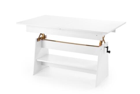 Стол-трансформер HALMAR ERIKA белый 120-160/70