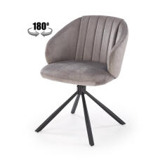 Стул HALMAR K533 серый/черный, поворотный