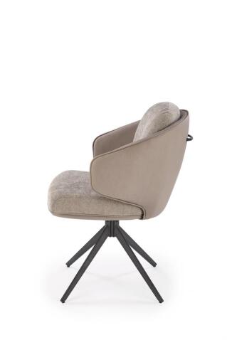 Стул HALMAR K554 серый/светло-серый/черный, поворотный