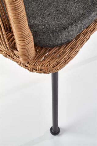 Стул HALMAR K400 натуральный/серый