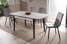 Стул SIGNAL IVO Velvet Bluvel 14 серый/черный