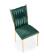 Стул HALMAR K436 темно-зеленый/золотой