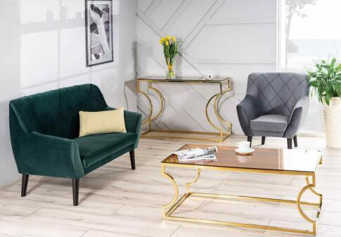 Диван SIGNAL KIER 2 Velvet Bluvel 78 зеленый/венге