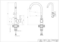Смеситель для кухни GRANFEST 3650 черный