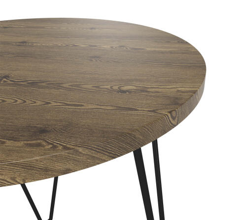 Стол журнальный Sheffilton SHT-CT79 светлый орех/черный муар