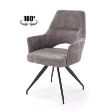 Стул HALMAR K542 серый/черный, поворотный