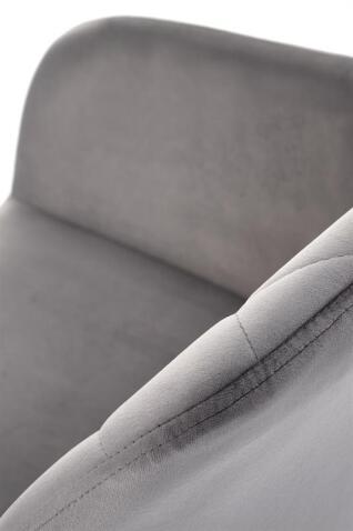 Стул HALMAR K535 серый/черный, поворотный