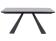 Стол обеденный SIGNAL SALVADORE Ceramic серый мрамор/черный мат 160-240/90
