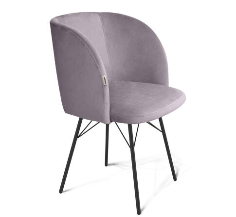 Стул Sheffilton SHT-ST33/S64 сиреневая орхидея/черный муар