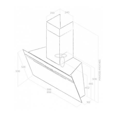 Вытяжка ELICA MAJESTIC WH/A/90