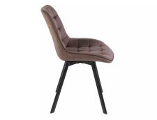 Стул SIGNAL MONTI Velvet Bluvel 38 капучино/черный, поворотный