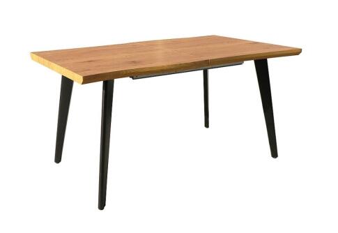 Стол обеденный SIGNAL FRESNO дуб/черный 120-180/80