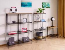 Стеллаж SIGNAL LEX B дуб/черный 136/50