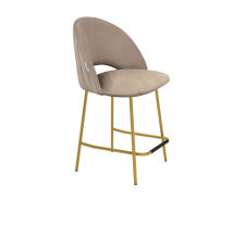Стул полубарный Sheffilton SHT-ST34-1/S29P-1 латте/золото