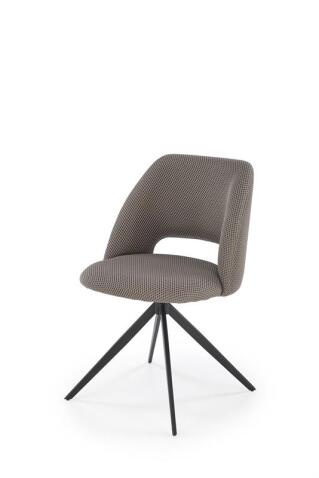 Стул HALMAR K546 серый/черный, поворотный