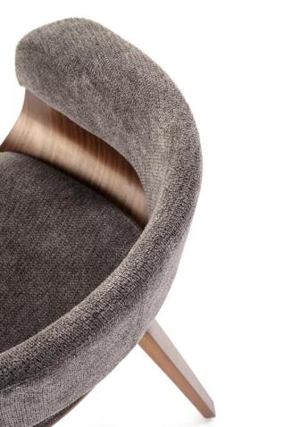 Стул HALMAR K545 серый/орех