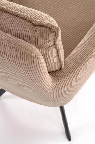 Стул HALMAR K528 капучино/черный, поворотный