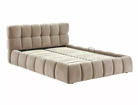 Кровать SIGNAL PARMA Velvet Bluvel 40 темно-бежевый 140/200