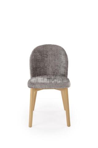 Стул HALMAR BASSO серый/дуб натуральный