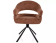 Стул SIGNAL BORGO Leo 35 коричневый/черный, поворотный
