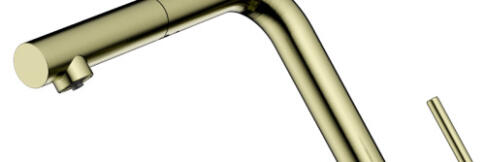 Смеситель для кухни Omoikiri Karatsu-S LG светлое золото