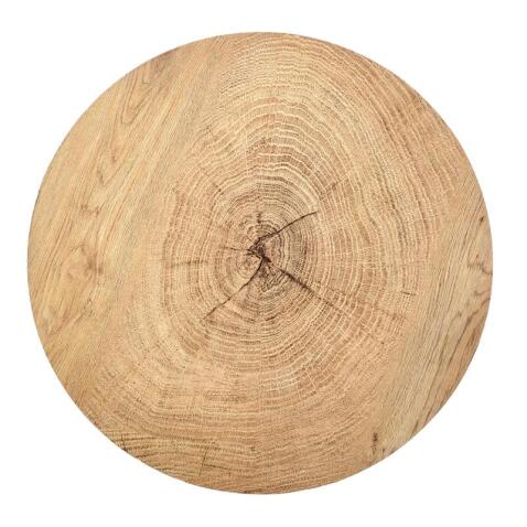 Стол журнальный HALMAR BROOKLYN-S дуб натуральный/черный, 45/45