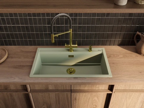 Смеситель для кухни Omoikiri Kanto LG светлое золото