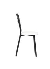 Стул ВВР Браун белый крокодил/черный, экокожа