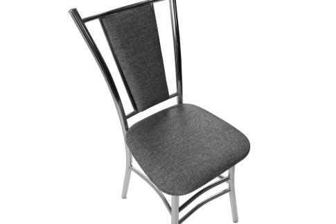 Стул ВВР Марсель серый/хром, рогожка