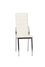 Стул ВВР Прага ваниль/хром, экокожа