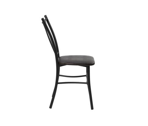 Стул ВВР Трилогия Шоколад Крокодил/черный, экокожа