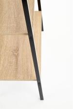 Стеллаж HALMAR NARVIK REG2 дуб сонома/черный