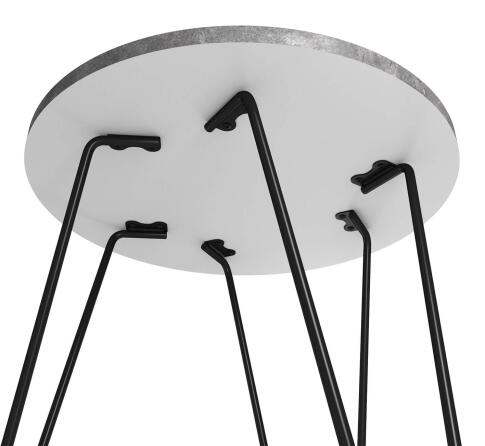 Стол журнальный Sheffilton SHT-CT79-1 мокрый асфальт/черный муар