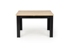 Стол обеденный HALMAR BAGIO дуб артизан/черный 120-160/80