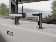 Дозатор OMOIKIRI OM-09-BN SENSOR нержавеющая сталь