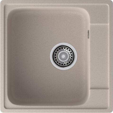 Кухонная мойка GRANFEST QUARZ Z-48 песочный + сифон