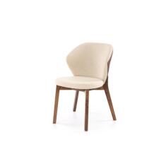 Стул HALMAR K583 бежевый/коричневый/орех