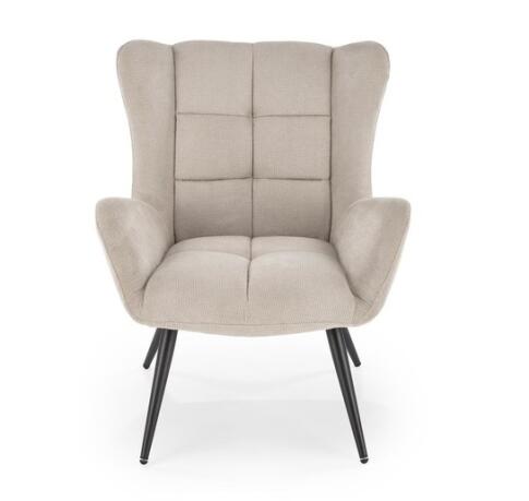 Кресло HALMAR BYRON бежевый/черный